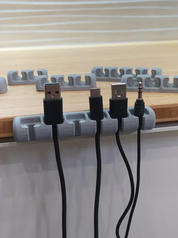 SOULWIT Cable Holder Clips, 6-Pack Cable Management Cord Organizer