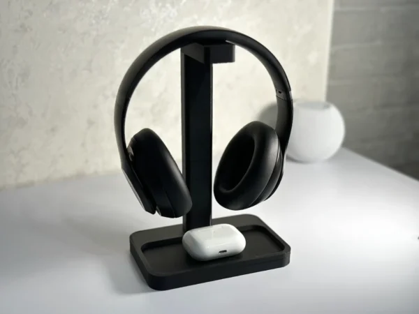 Headphone stand - headset holder with tray