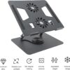 Adjustable Laptop Stand with Cooling Fan