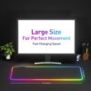 RGB luminos pure black mouse pad