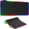 RGB luminos pure black mouse pad