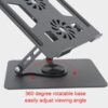 Adjustable Laptop Stand with Cooling Fan