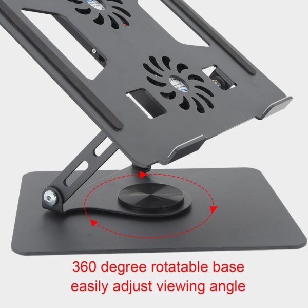 Adjustable Laptop Stand with Cooling Fan