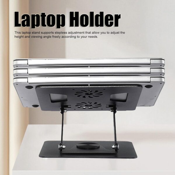 Adjustable Laptop Stand with Cooling Fan