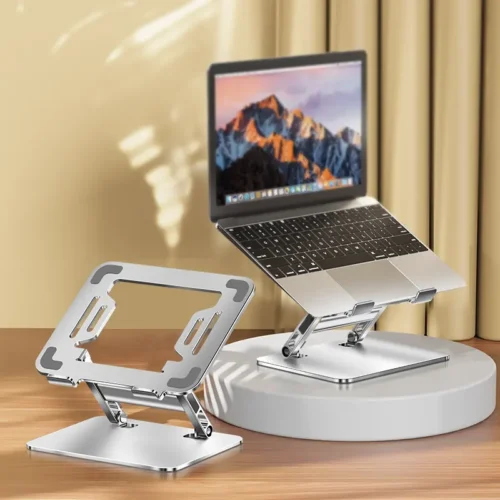 Height Adjustable 360 Rotating Base Foldable Metal Laptop Stand #Ls_6.0.11
