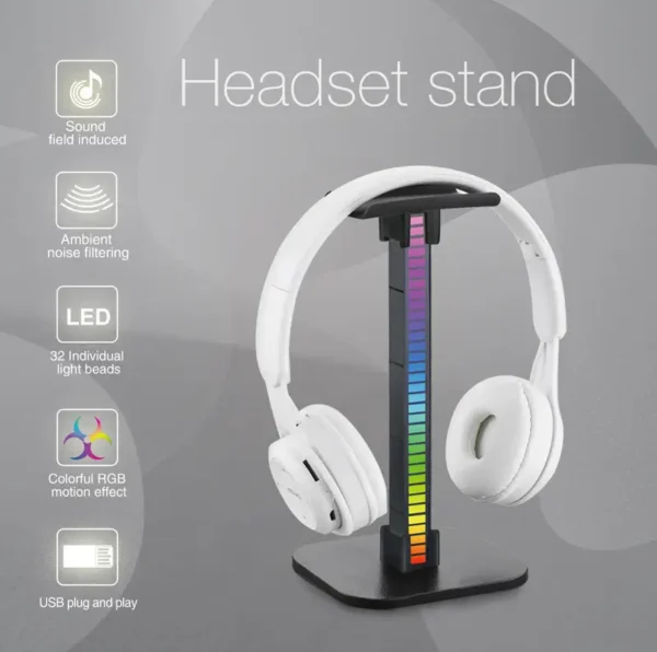 RGBHeadphone Holder Gaming Headset Desktop stand