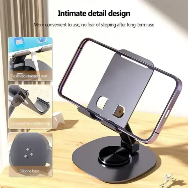 Desk 360 Rotation Adjustable Portable Metal Phone Holder
