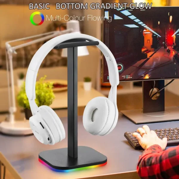 RGBHeadphone Holder Gaming Headset Desktop stand