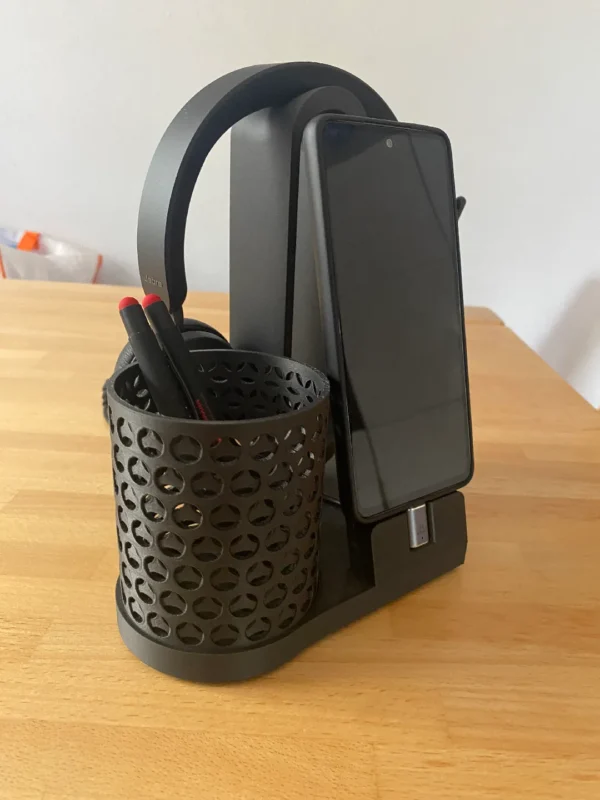 Headphone Stand With Phone Holder And penholder -